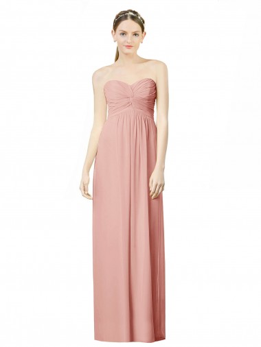 A-Linien Chiffon Lange Brautjungfernkleider Websites