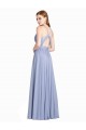 A-Linien Chiffon Spitze Lange Brautjungfernkleider Websites