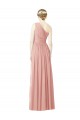 A-Linien Eine-Schulter Chiffon Lange Brautjungfernkleider Websites