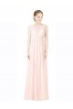 A-Linien Jewel Chiffon Lange Brautjungfernkleider Websites