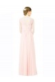 A-Linien Jewel Chiffon Lange Brautjungfernkleider Websites