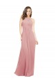 A-Linien Neckholder Chiffon Lange Brautjungfernkleider Websites