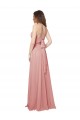 A-Linien Trägerlos Chiffon Lange Brautjungfernkleider Websites
