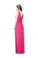 Azalee A-Linien V-Ausschnitt Chiffon Lange Brautjungfernkleider Websites