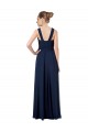 Dunkelmarine A-Linien Off-Schulter Chiffon Lange Brautjungfernkleider Websites