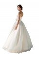 Elfenbein A-Linien Trägerlos Chiffon Brautkleider Websites