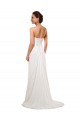 Elfenbein Etui Kapelle-schleppe Chiffon Brautkleider Websites