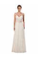 Elfenbein Etui Kapelle-schleppe Chiffon Brautkleider Websites