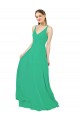 Emerald Etui V-Ausschnitt Chiffon Lange Brautjungfernkleider Websites