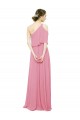 Hautrosa A-Linien Eine-Schulter Chiffon Lange Brautjungfernkleider Websites