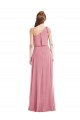 Hautrosa A-Linien Eine-Schulter Chiffon Lange Brautjungfernkleider Websites