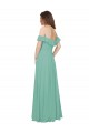 Jade A-Linien Off-Schulter Chiffon Lange Brautjungfernkleider Websites