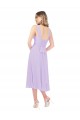 Lila A-Linien Midi Chiffon Kurze Brautjungfernkleider / Cocktailkleider / Heimkehr Kleider Websites