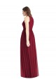 Lila A-Linien Neckholder Chiffon Lange Brautjungfernkleider Websites