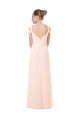 Rosa 42 A-Linien Off-Schulter Chiffon Lange Brautjungfernkleider Websites