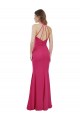 Rubin A-Linien Neckholder Chiffon Lange Brautjungfernkleider Websites