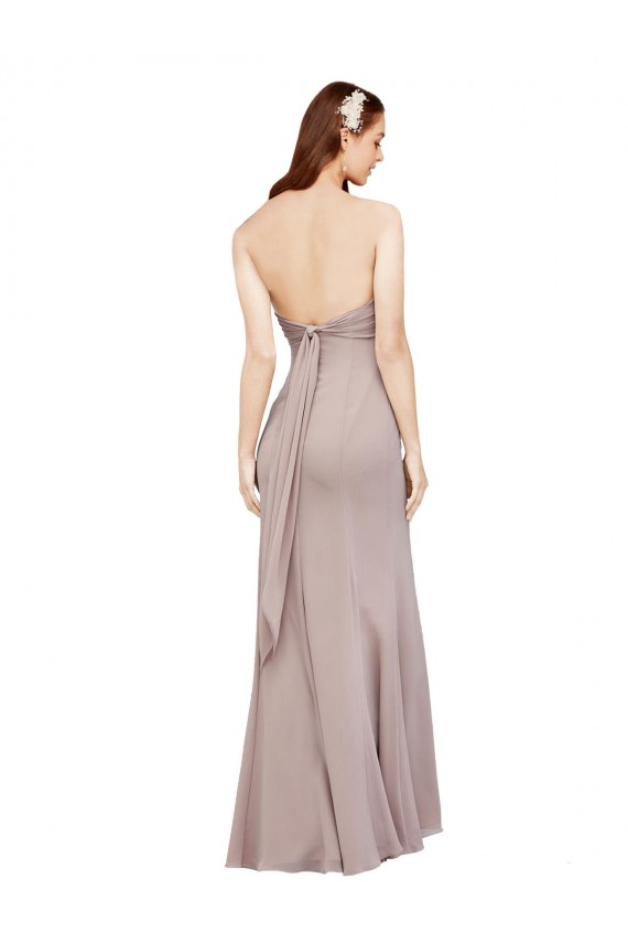 Schwarz Meerjungfrau Off-Schulter Chiffon Lange Brautjungfernkleider / Abiballkleider Websites