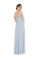 Seeglas A-Linien Off-Schulter Chiffon Lange Brautjungfernkleider Websites