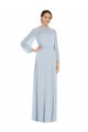 Seeglas A-Linien Trägerlos Chiffon Lange Formale Brautjungfernkleider / Abendkleider Websites