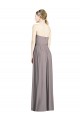 Staubige Rose A-Linien Chiffon Lange Brautjungfernkleider Websites