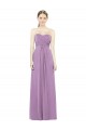 Staubiger Lavendel A-Linien Chiffon Lange Brautjungfernkleider Websites