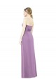 Staubiger Lavendel A-Linien Chiffon Lange Brautjungfernkleider Websites