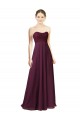 Traube A-Linien Chiffon Lange Brautjungfernkleider Websites