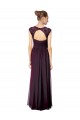 Traube A-Linien Chiffon Spitze Lange Brautjungfernkleider Websites