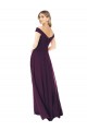 Traube A-Linien Off-Schulter Chiffon Lange Brautjungfernkleider Websites