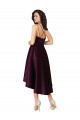 Traube A-Linien Scoop Neck Satin Kurze Brautjungfernkleider / Abiballkleider Websites