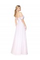 Weiß A-Linien Off-Schulter Chiffon Lange Formale Brautjungfernkleider / Abendkleider / Abiballkleider Websites