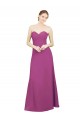 Wilde Beere A-Linien Chiffon Lange Brautjungfernkleider Websites