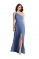 Windsor Blau A-Linien Eine-Schulter Chiffon Lange Formale Brautjungfernkleider / Abendkleider Websites