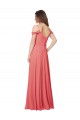 Wüstenrose A-Linien Off-Schulter Chiffon Lange Brautjungfernkleider Websites