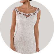 Scoop Ausschnitt Brautkleider Websites